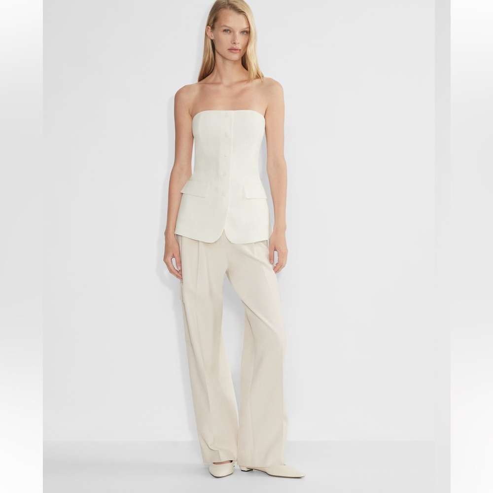 Babaton women’s Insider Tube Top white size 4 minimalist